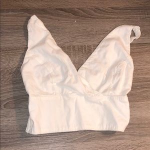BRANDY MELVILLE white crop top
